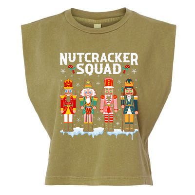 Nutcracker Squad Holiday Christmas Pajama Garment-Dyed Women's Muscle Tee