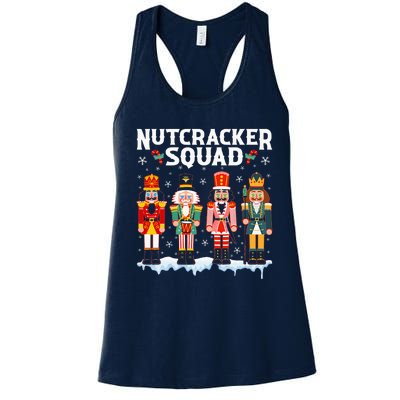 Nutcracker Squad Holiday Christmas Pajama Women's Racerback Tank