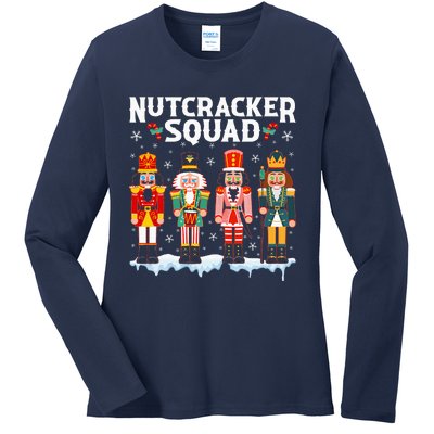 Nutcracker Squad Holiday Christmas Pajama Ladies Long Sleeve Shirt