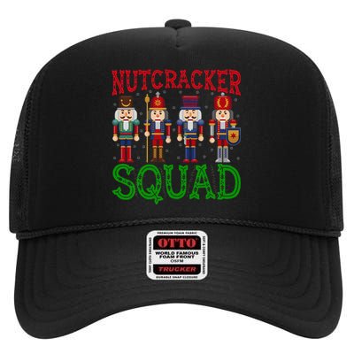 Nutcracker Squad Holiday Christmas Pajama High Crown Mesh Back Trucker Hat