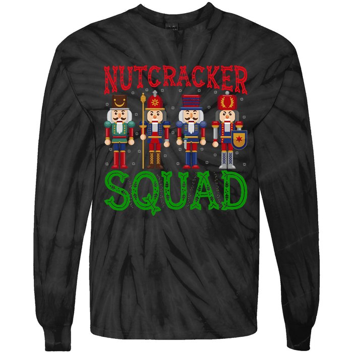 Nutcracker Squad Holiday Christmas Pajama Tie-Dye Long Sleeve Shirt