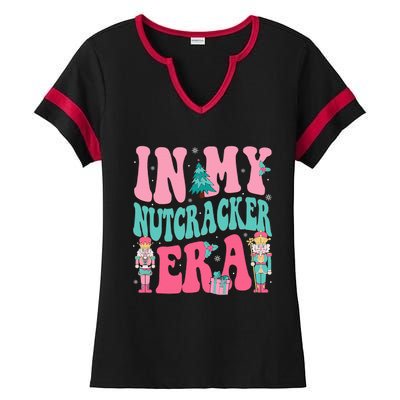 Nutcracker Squad In My Nutcracker Era Christmas Ladies Halftime Notch Neck Tee