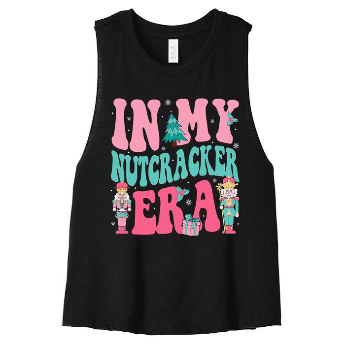 Nutcracker Squad In My Nutcracker Era Christmas Women's Racerback Cropped Tank