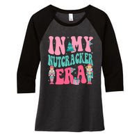 Nutcracker Squad In My Nutcracker Era Christmas Women's Tri-Blend 3/4-Sleeve Raglan Shirt