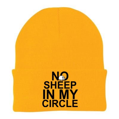 No Sheep In My Circle Knit Cap Winter Beanie