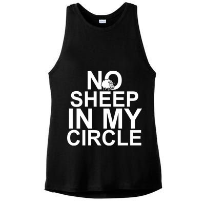 No Sheep In My Circle Ladies PosiCharge Tri-Blend Wicking Tank