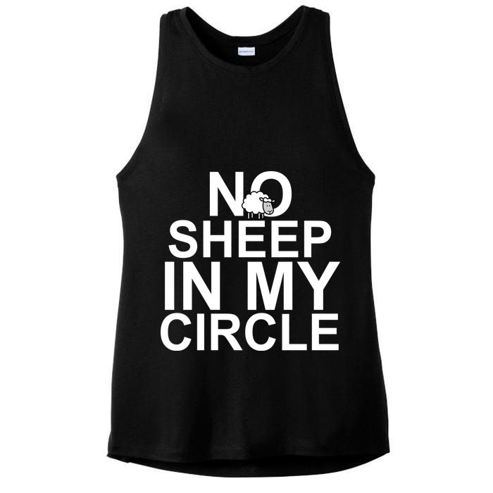 No Sheep In My Circle Ladies PosiCharge Tri-Blend Wicking Tank