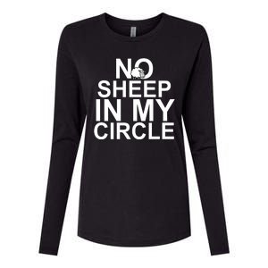 No Sheep In My Circle Womens Cotton Relaxed Long Sleeve T-Shirt