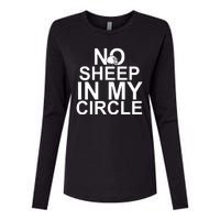 No Sheep In My Circle Womens Cotton Relaxed Long Sleeve T-Shirt