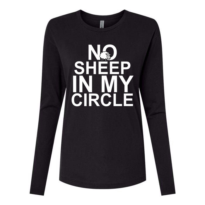 No Sheep In My Circle Womens Cotton Relaxed Long Sleeve T-Shirt