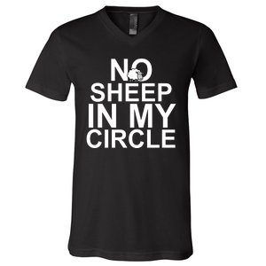 No Sheep In My Circle V-Neck T-Shirt