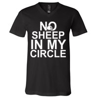 No Sheep In My Circle V-Neck T-Shirt