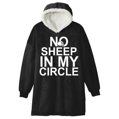 No Sheep In My Circle Hooded Wearable Blanket