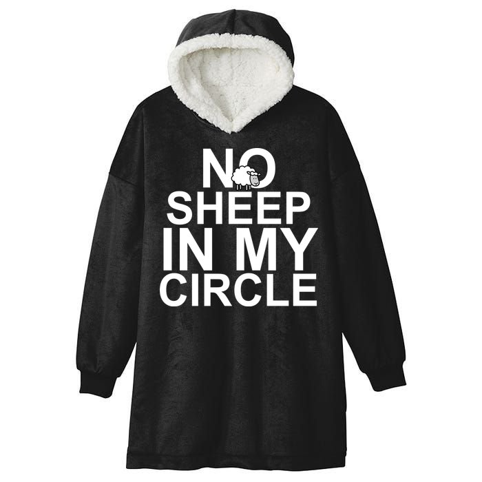 No Sheep In My Circle Hooded Wearable Blanket