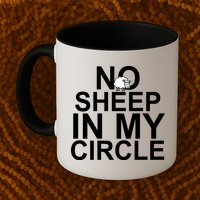 No Sheep In My Circle Mug