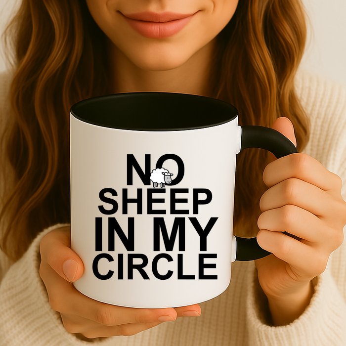 No Sheep In My Circle Mug