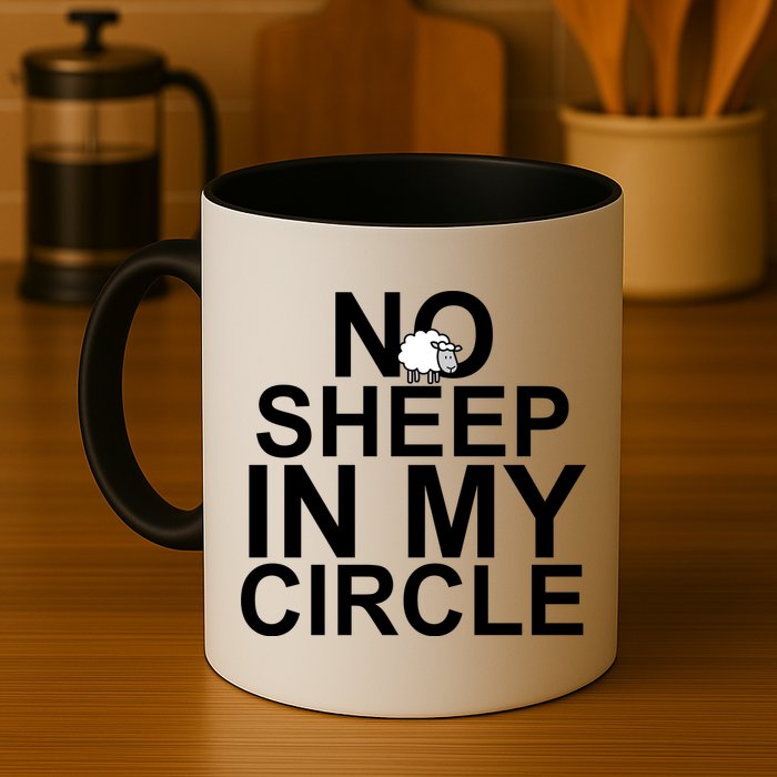 No Sheep In My Circle Mug