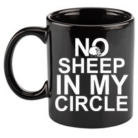 No Sheep In My Circle 11oz C Handle Ceramic Mug