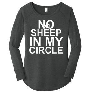 No Sheep In My Circle Women's Perfect Tri Tunic Long Sleeve Shirt