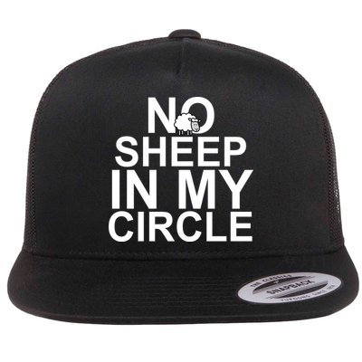 No Sheep In My Circle Flat Bill Trucker Hat