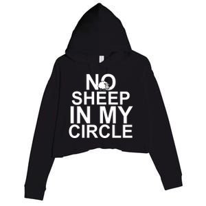 No Sheep In My Circle Crop Fleece Hoodie