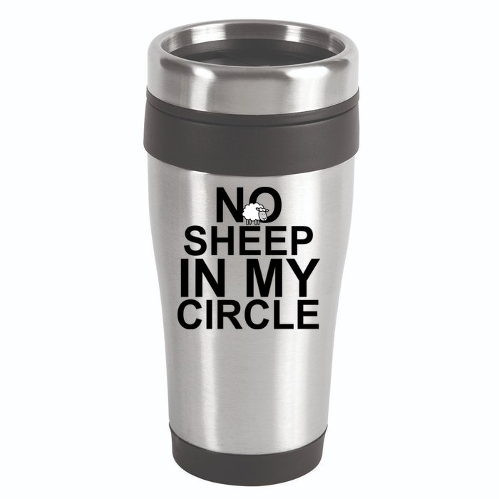 No Sheep In My Circle 16oz Travel Tumbler