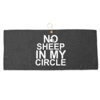 No Sheep In My Circle Large Microfiber Waffle Golf Towel