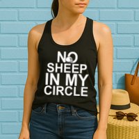 No Sheep In My Circle Womens Tank Top