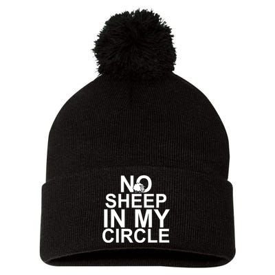 No Sheep In My Circle Pom Pom 12in Knit Beanie