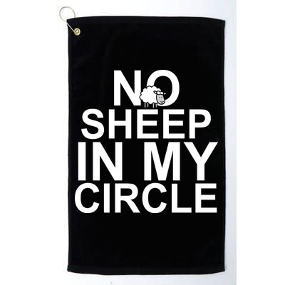 No Sheep In My Circle Golf Towel