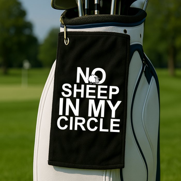 No Sheep In My Circle Golf Towel