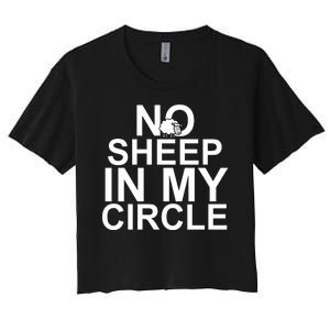 No Sheep In My Circle Women's Crop Top Tee