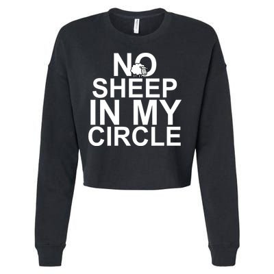 No Sheep In My Circle Cropped Pullover Crew