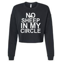 No Sheep In My Circle Cropped Pullover Crew