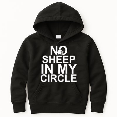 No Sheep In My Circle Kids Hoodie