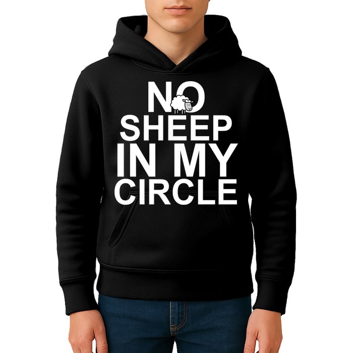 No Sheep In My Circle Kids Hoodie