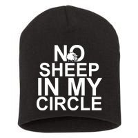 No Sheep In My Circle Short Acrylic Beanie