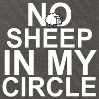 No Sheep In My Circle Cotton Canvas Backpack