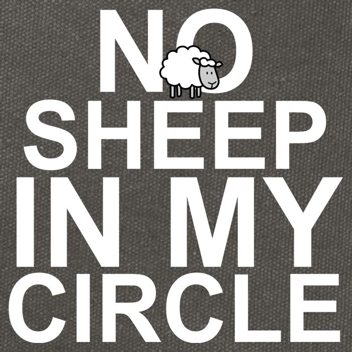 No Sheep In My Circle Cotton Canvas Backpack