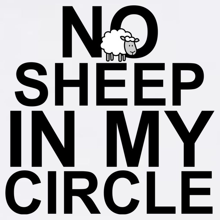No Sheep In My Circle Garment-Dyed Sweatshirt