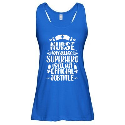 Nurse Superhero Isnt Job Title Funny Nursing Funny Gift Ladies Essential Flowy Tank