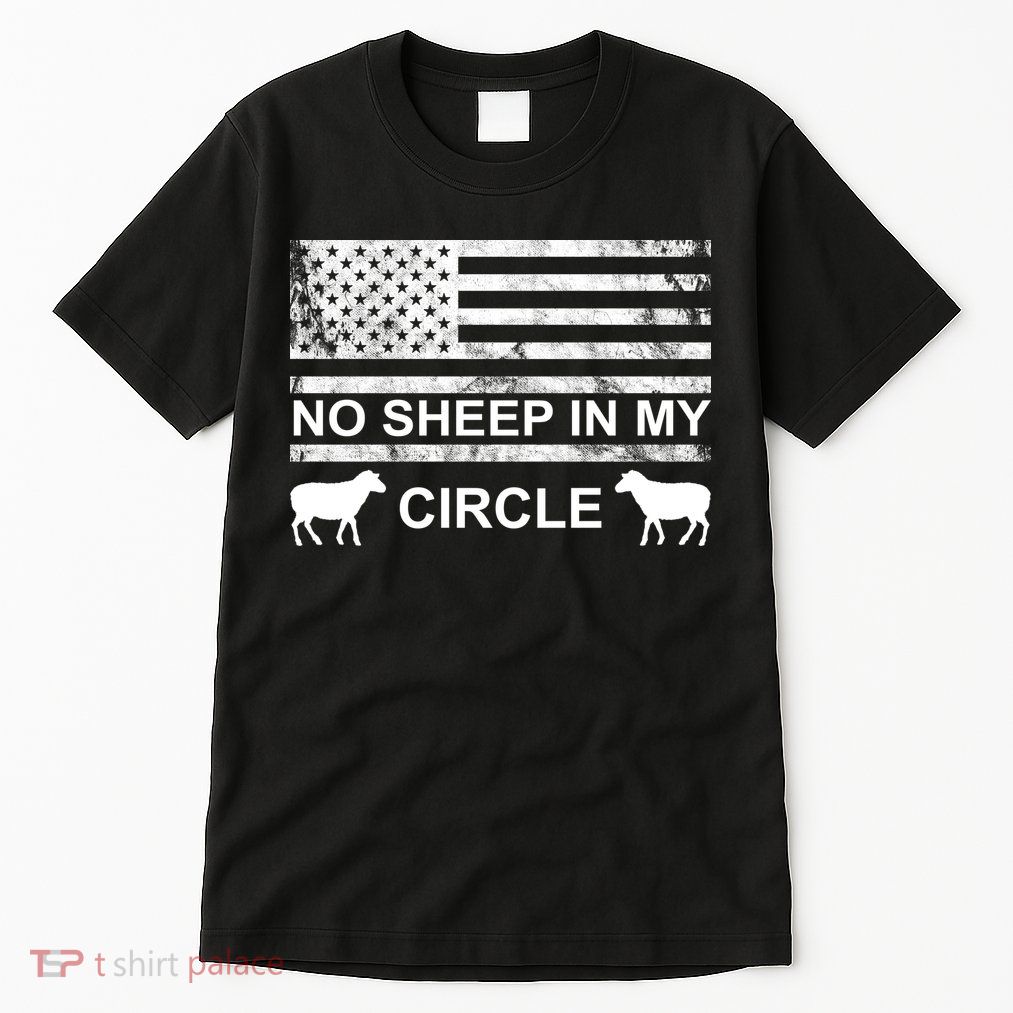 No Sheep In My Circle Vintage American Flag Tall T-Shirt