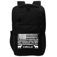No Sheep In My Circle Vintage American Flag Impact Tech Backpack