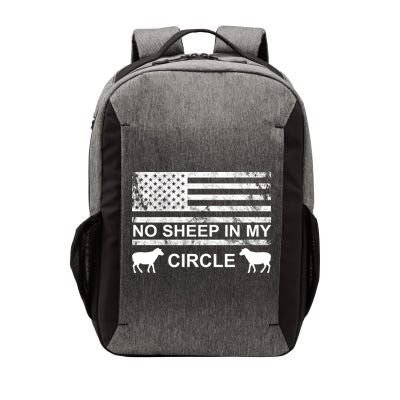 No Sheep In My Circle Vintage American Flag Vector Backpack