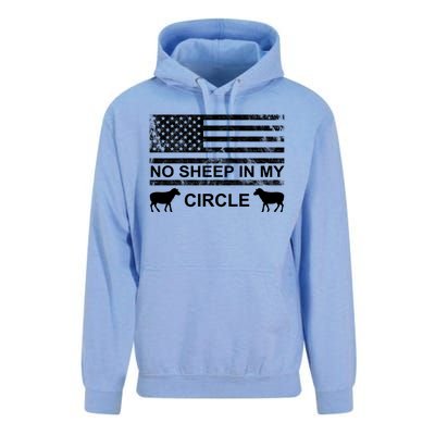 No Sheep In My Circle Vintage American Flag Unisex Surf Hoodie