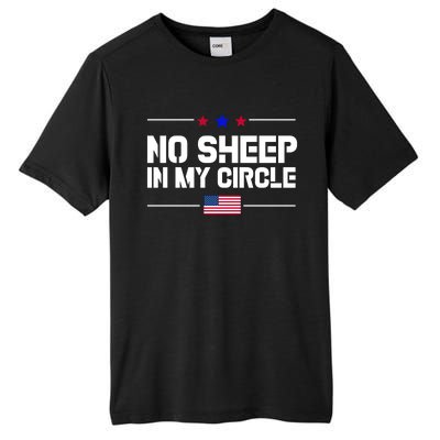 No Sheep In My Circle USA American Flag Logo Tall Fusion ChromaSoft Performance T-Shirt