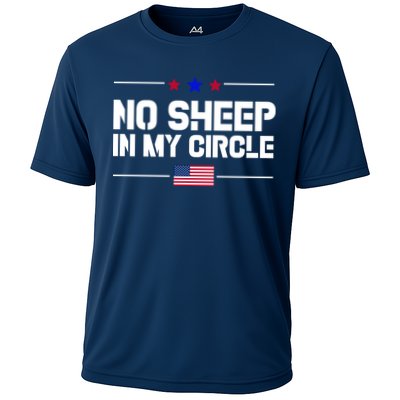 No Sheep In My Circle USA American Flag Logo Performance Shirt