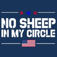 No Sheep In My Circle USA American Flag Logo 16 in Basic Backpack