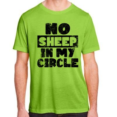 No Sheep In My Circle Distressed Adult ChromaSoft Performance T-Shirt