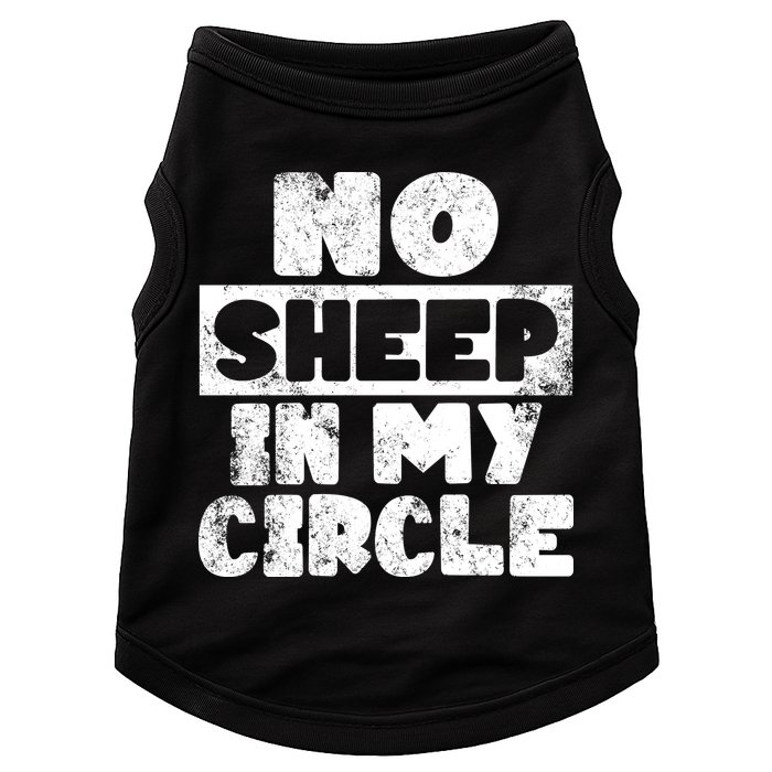 No Sheep In My Circle Distressed Doggie Tank
